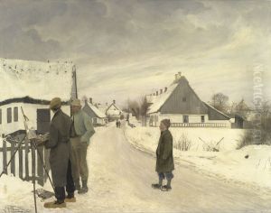 The painter in the village