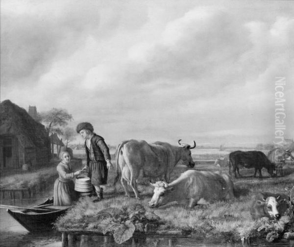 Milking Scene - view 1