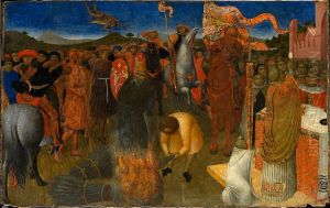 The burning of a heretic by Stefano di Giovanni