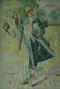 Selvportraet by Ludvig Karsten