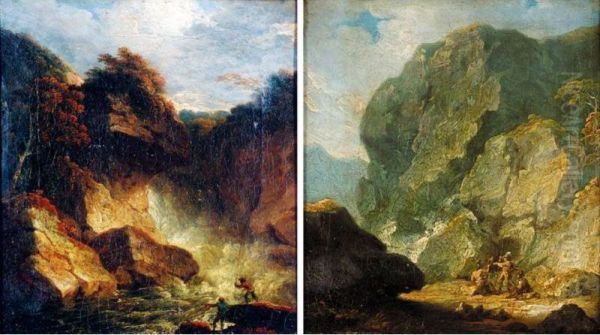 Two Men Fishing; Landscape With Brigands - view 1