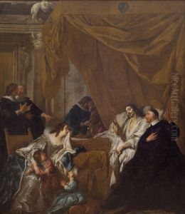 St Vincent de Paul at the Deathbed of Louis XIII by Jean-Francois de Troy