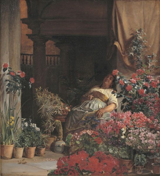 En blomstersaelgerske fra Firenze - view 1