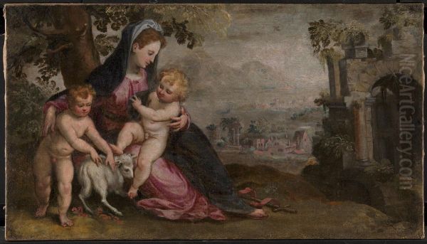 Maria med Jesus og Johannes - view 1