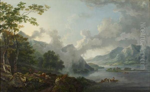 View of Windermere Lake, early morning - view 1