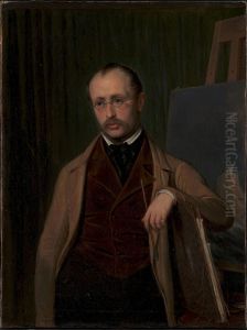 Portraet af marinemaleren Anton Melbye