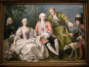 The singer Farinelli and friends