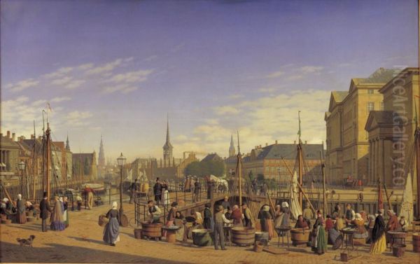 Udsigt fra Gammel Strand mod Christiansborg - view 1