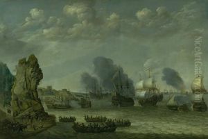 A Battle near a Coast between Spaniards and Disembarking Dutchmen