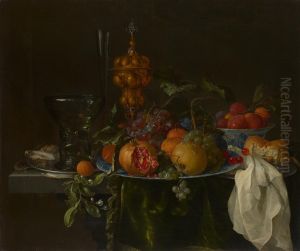 Still life with fruit by Jan Davidsz. De Heem
