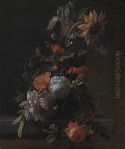 A Bowl of Flowers by Elias van den Broeck
