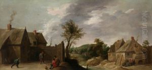 The skittle players by David Teniers the Younger