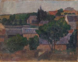 Village in Brittany by Gad Frederik Clement