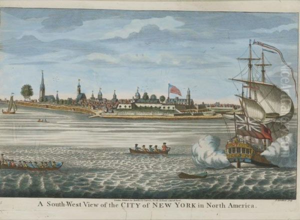 A South-west View Of The City Of New York In North America (deak 84, Shadwell 29) - view 1
