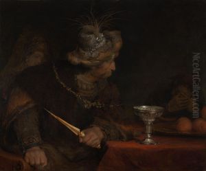 King Ahasuerus condemning Haman