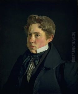 Portraet af maleren og litografen Peter Henrik Gemzoe Portraet af maleren og litografen Peter Henrik Gemzoe