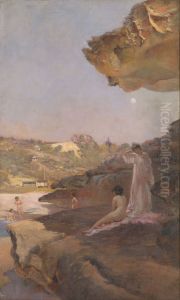 Tamarama Beach, forty years ago, a summer morning by Julian Ashton