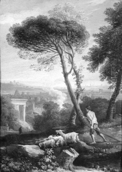 Italian Landscape with Shepherds - view 1