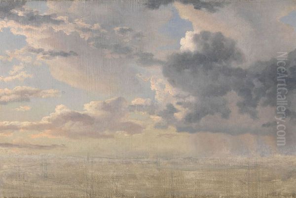 Studie af skyer over Oresund - view 1