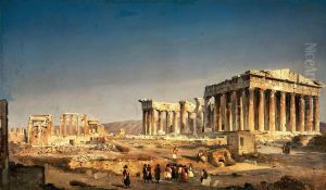 The Parthenon by Ippolito Caffi