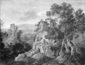 Fantasy of Mountain Scenery by Jan Griffier I