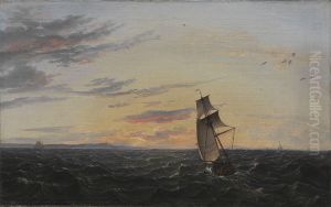 A Seascape. The coast of the Island of Rugen in Evening Light