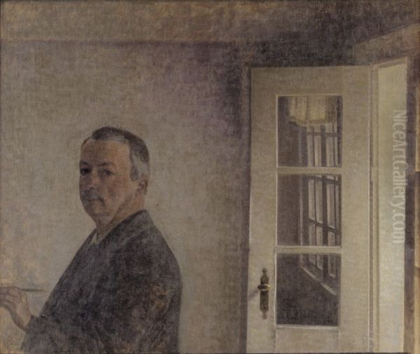 Self-Portrait. The Cottage Spurveskjul at Sorgenfri, North of Copenhagen - view 1
