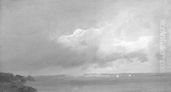 Seascape with Clouds (The Sound Coast?) - view 1