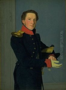Portrait of the Naval Lieutenant D. Christen Schifter Feilberg by Christen Kobke