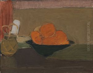 Opstilling med appelsiner by Immanuel Ibsen