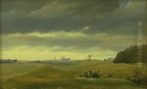 Udsigt fra Hestevangen mod Frederiksborg