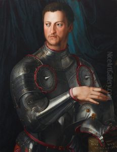 Cosimo I de' Medici in armour by Bronzino