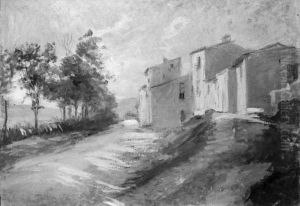 Road near Sulmona, Italy Road near Sulmona, Italy