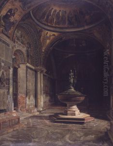Det indre af Baptisteriet i Marcuskirken i Venedig Det indre af Baptisteriet i Marcuskirken i Venedig