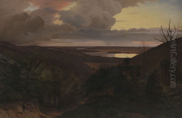 Late Evening near Himmelbjerget, Jutland - view 1
