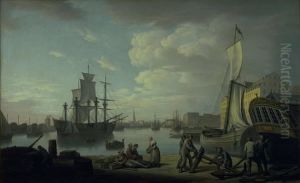 Kobenhavns havn set fra Larsens Plads by Eric Paulsen