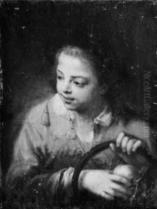 A Boy with a Basket of Fruit