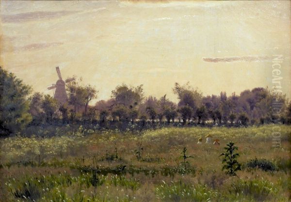 Engen ved kunstnerens bolig pa Farimagsvej - view 1
