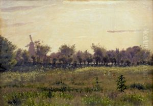 Engen ved kunstnerens bolig pa Farimagsvej by Vilhelm Kyhn