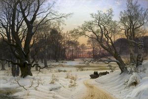 Vinteraften i en skov Vinteraften i en skov