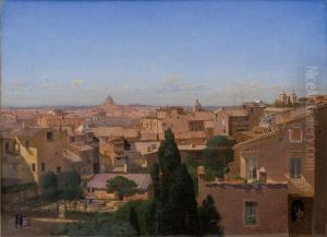 A View of Rome Seen from the Artist's Dwelling by Hans Jorgen Hammer