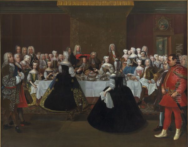 A Banquet at the Court of the German Emperor Charles VI - view 1
