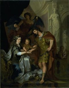 The Wedding of Alexander and Roxana (?) by Arnold Houbraken