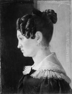 Portraet af en ung pige by Jorgen Roed