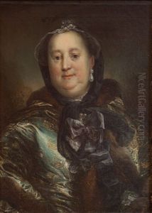 Portraet af hertuginde Antoinette Amalie af Braunschweig-Wolfenbuttel (1696-1762)