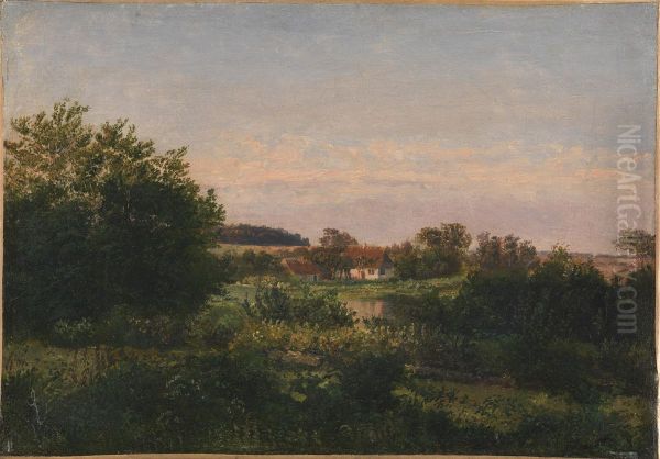 Landscape with a Cottage beside a Pond - view 1