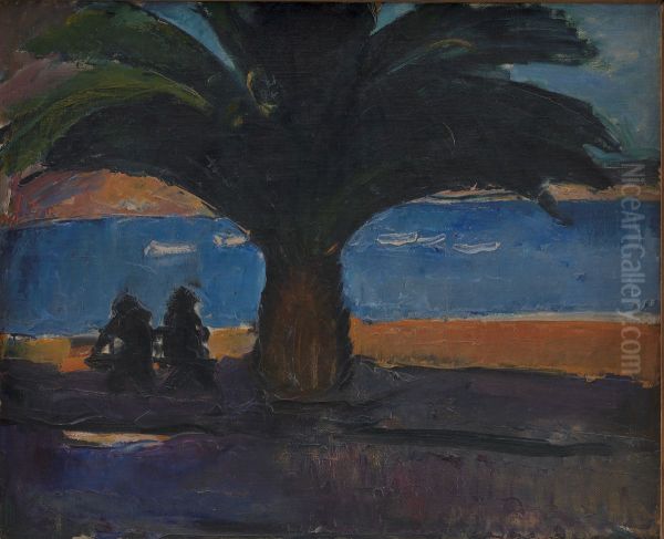The Thick Palm. View from Villefranche - view 1