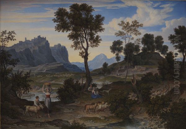 Landscape from Civitella near Olevano - view 1