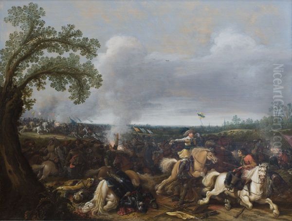 King Gustav II Adolf of Sweden at the Battle by Lutzen November 16th, 1632 - view 1