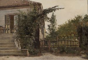 Havetrappen ved kunstnerens malestue pa Blegdammen